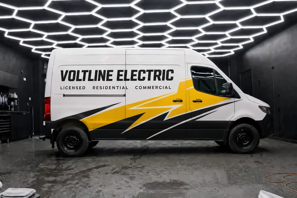 Mercedes-Benz Sprinter, Commercial livery · VOLTLINE ELECTRIC (fictional brand)