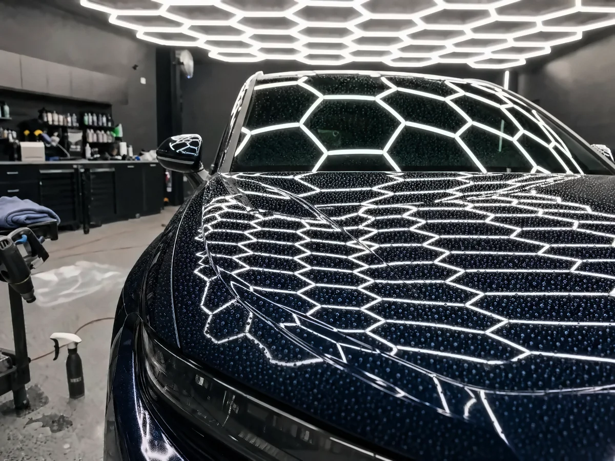 Ceramic coating, after (studio illustration)